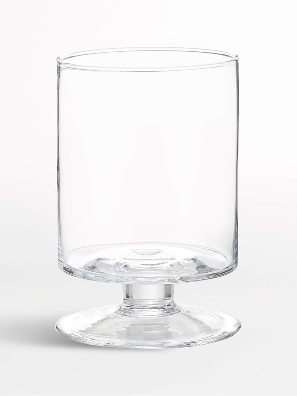 Crate&Barrel Clear candle holder